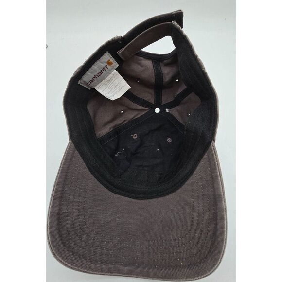 Carhartt Brown/Gray Cotton Baseball Cap Adjustable Strap Unisex Casual Style - Picture 5 of 5
